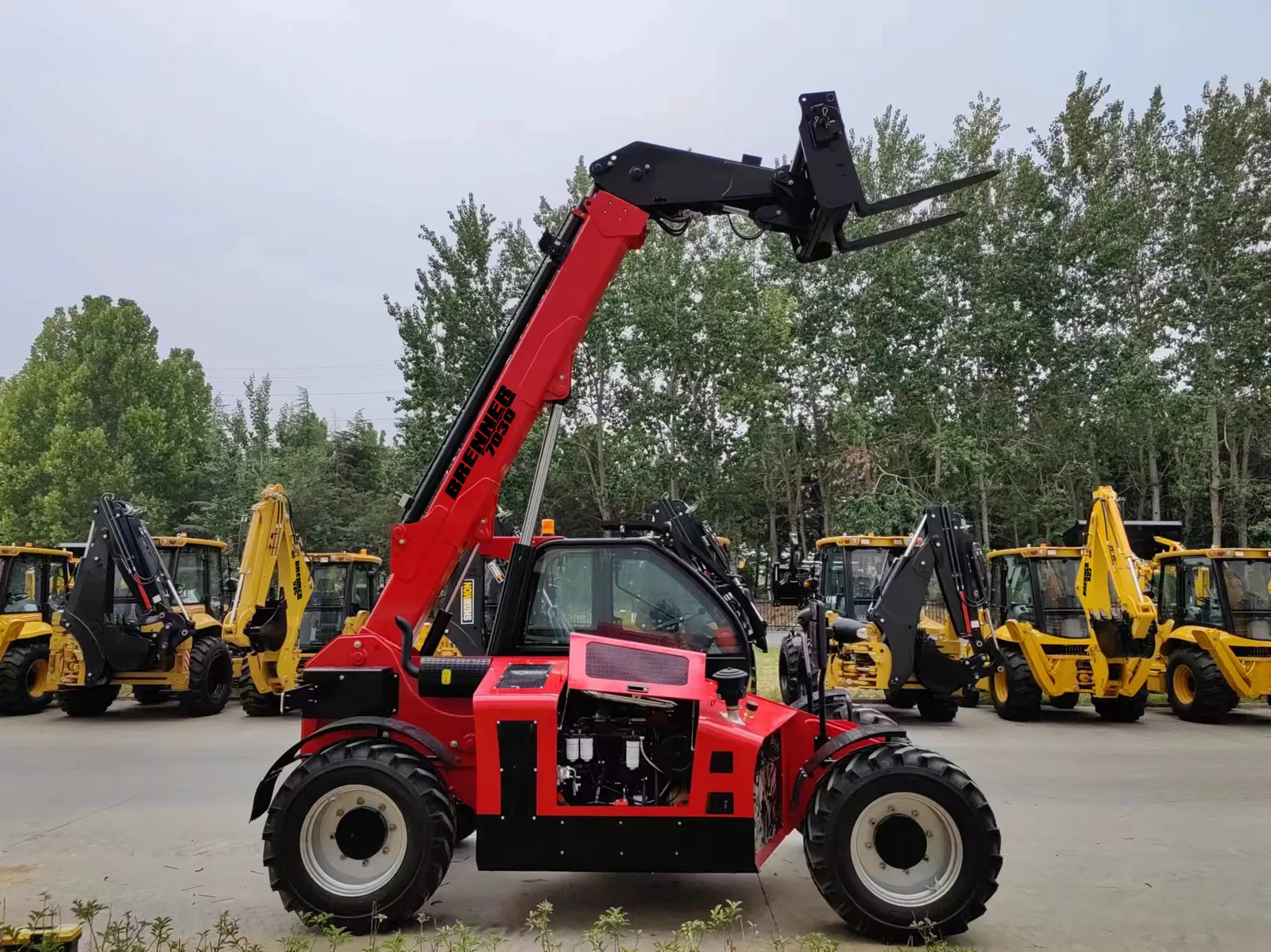 BRENNER 7030 telescopic handler, 3-tonne, 7 m boom